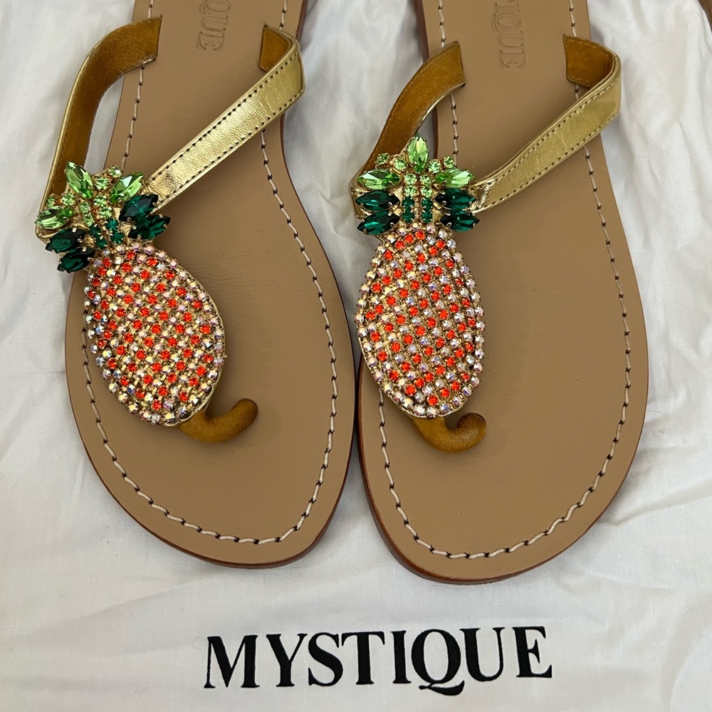 Mystique pineapple gem sandals